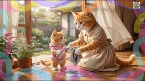 Мама-кошка и двое котят спасли цыпленка во время снежной бури 🐣❄️