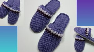 🪻🪻🪻Женские тапочки крючком 🪻🪻🪻(март2026)