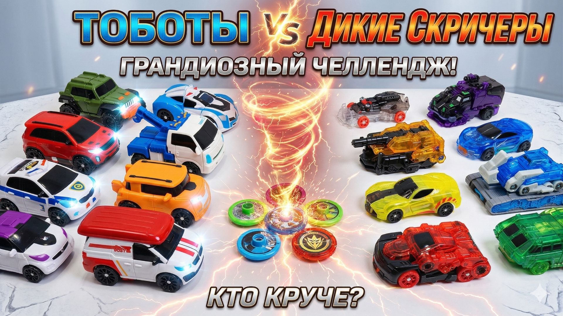 ТОБОТЫ vs ДИКИЕ СКРИЧЕРЫ: Машинки-трансформеры! 🚗💥 Кто круче? Челлендж и обзор игрушек 2026