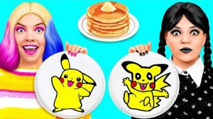 Творческий Челлендж с Блинчиками с Уэнсдей Аддамс!...