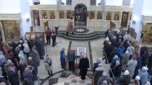 08.03.2026 г. Иер. Марк Кравченко совершил славление св. преподобным отцам Киево‑Печерской Лавры.