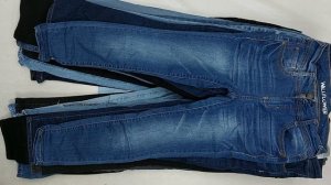 39045 Джинсы женские бренд, 16пак, 6E3, секонд (cream/extra) оптом