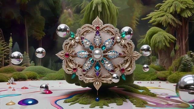 dreamina-2025-12-06-8642-Круглые объекты вращаются по часовой стр...