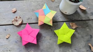 Звезда из бумаги оригами
