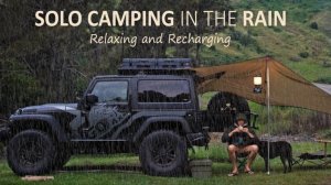 Одиночный кемпинг под дождём. ASMR.
