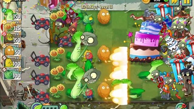 Играю в Зомби против растений