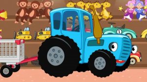 Синий трактор