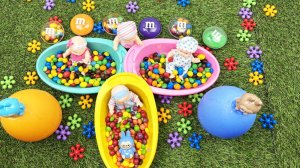 Мультики для девочек про лялек. Куклы в разноцветных ванночках с Эмендемсом. Мультики для детей