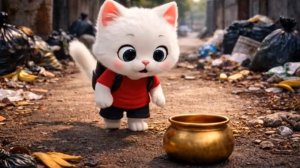 НЕВЕРОЯТНАЯ ИСТОРИЯ: КОТЕНОК И ВОЛШЕБНЫЙ ГОРШОЧЕК