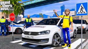 ОПЕРСКАЯ ЕЗДА В GTA 5 - СДАЛ ЭКЗАМЕН В ГИБДД И ПОЛУЧИЛ ПРАВА! ЧУТЬ НЕ ЗАВАЛИЛ ЭКЗАМЕН ПДД! 🌊ВОТЕР
