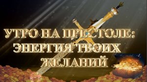 Курс МЕЧ СОЛОМОНА 7 урок УТРО НА ПРЕСТОЛЕ꞉ ЭНЕРГИЯ ТВОИХ ЖЕЛАНИЙ. Андрей Яковишин