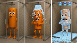 РЕАКЦИЯ ТУНГ ТУНГ САХУРА НА РАЗНЫЕ ЖИДКОСТИ 🪵 💦 !!! ПОЛИВАЕМ САХУРА ВОДОЙ И ЛАВОЙ! РЕАКЦИЯ! 😼😽🙀