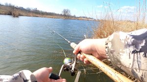 Разведка,08.03.26г. джиг спиннинг,степная речка,обстановка на воде,поклёвок не было,отчёт с рыбалки