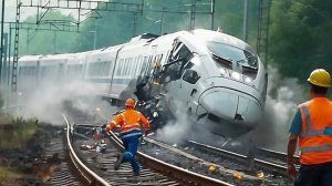 Невероятные случаи с поездами, попавшие на камеру.