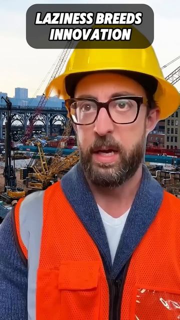 Работники, о которых мечтает каждый   №21
Лень - двигатель прогресса 
#стройка #рабочие #приколы #ад