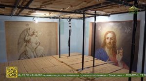 В храме в честь Смоленской иконы Божией Матери в селе Выездном  идет реставрация