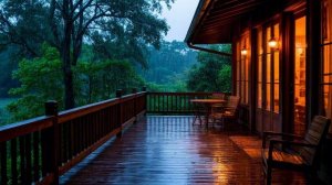 🍃 ВЕЧЕРНЯЯ ВЕРАНДА | Легкий весенний дождь для глубокого сна и снятия стресса