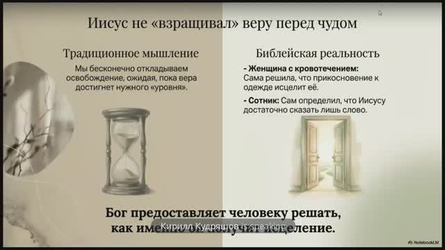 6.12 Синдром недостаточной веры (трансляция)