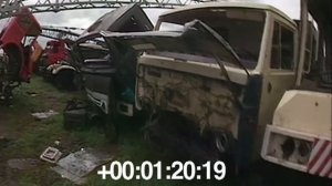 ЧЗО. Автомобили перед захоронением на Буряковке. 1986