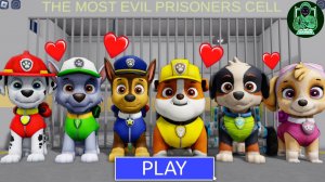 СЕМЬЯ ИЗ ЩЕНЯЧЬЕГО ПАТРУЛЯ ВЕСЕЛИТСЯ! БАРРИ БЕЖИТ ИЗ ТЮРЬМЫ! #роблокс #обби