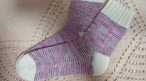 СП "Свяжем носочки для Мамы и Дочки. Сезон 3" с Еленой Велиной. Отчёт 2.