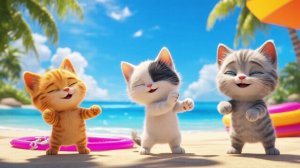 😻💦 Забавные котята танцуют в воде! Веселая пляжная вечеринка и вечеринка у бассейна! 🏖️🐾