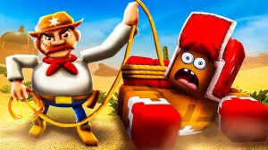 Безумный КОВБОЙ СХВАТИЛ Моего Друга в Роблокс! Roblox