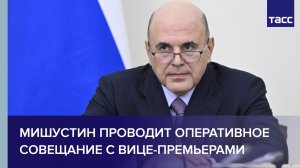 Мишустин проводит оперативное совещание с вице-премьерами