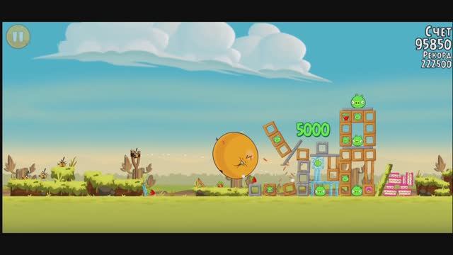 Энгри Бердс. Angry Birds. Птицы против свиней. Черная птица. Злые птички. Энгри Бердс 2 Часть 4