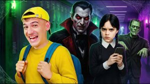 24 ЧАСА В ШКОЛЕ МОНСТРОВ!