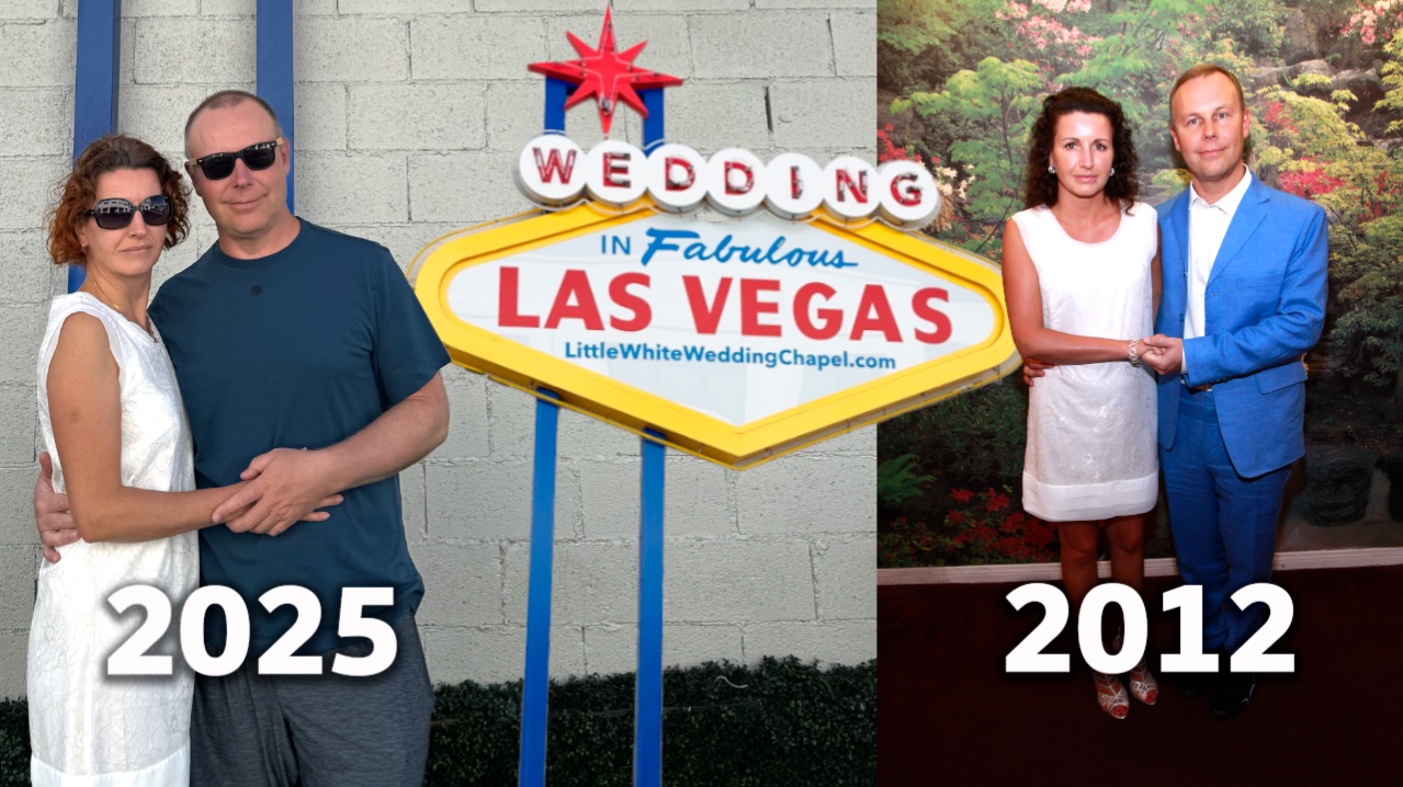 Наша свадьба в США через 13 лет / Little White Wedding Chapel