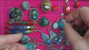 Каменная лавка( серьги, Тибет, бусы 3 часть)