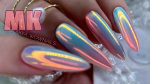 Наращивание на верхние формы. БЛЕСТЯЩИЙ МАНИКЮР