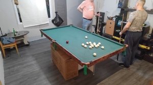 Бильярд Дома. стол 8 футов .Вторая партия.Заруба с Михалычем