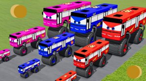 Мультики про машинки для детей. Мощные краш тесты ярких автобусов. Мультики машинки малышам