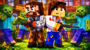 ЗОМБИ УСТРОИЛИ ЛОВУШКУ! ДЕНЬ 16. ЗОМБИ АПОКАЛИПСИС В МАЙНКРАФТ.