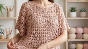 Узор крючком для топа, джемпера - Вязание крючком