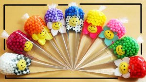 Мультики для малышей. Смешиваем слайм с цветочками из мешков. Смотреть онлайн мультики детям.