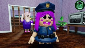 ПОЛИЦЕЙСКАЯ ПОЛЛИ Убегает от ВОРЧЛИВОЙ БАБУШКИ - Отличный побег из школы в #roblox