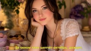 За окном тихо шепчет октябрь, дождит,