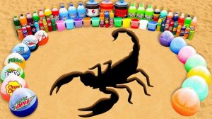 Мультики для детей Скорпион! Эксперимент Кока-Кола и Ментос с Шариками