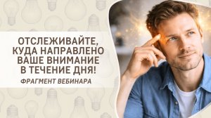 Отслеживайте, куда направлено ваше внимание в течение дня! Фрагмент вебинара