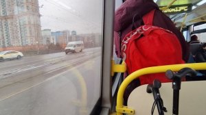 поездка на автобусе ЛиАЗ 6213 борт 191824, по маршруту 687