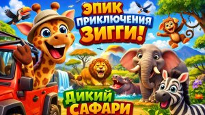 Эпические приключения жирафа Зигги: Увлекательное сафари по Дикой Африке!