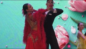 Праздничная сцена в день 8-го марта в городке Лермонтов,Ставроп.. края.