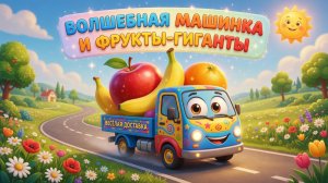 Волшебная машинка!Мультик про машинки и фрукты гиганты!Мультик для девочек и мальчиков про машинки!