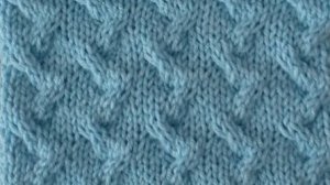 Узор спицами. Волны