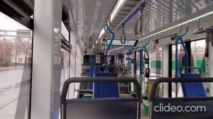 Москва. Мини поездка на трамвае 71-911ЕМ «Львёнок» по первому трамвайному диаметру