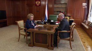 Глава КЧР обсудил со спикером Совета Федерации РФ В.Матвиенко перспективы развития региона