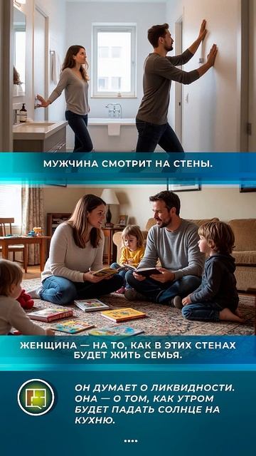 Кто в паре принимает решение о покупке квартиры?* 🏠❤️